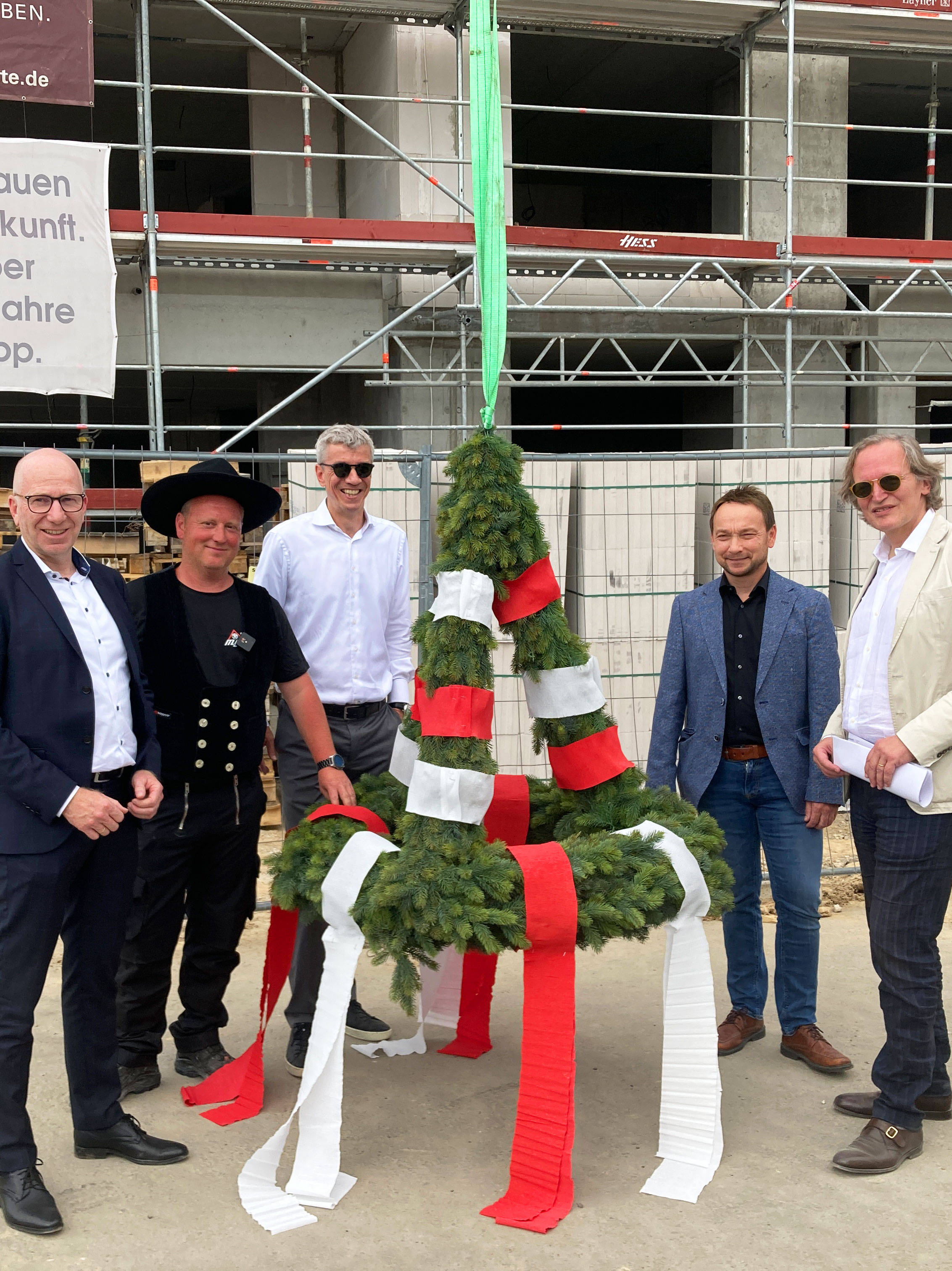 GWH Bauprojekte celebrates topping-out ceremony for 96 new apartments in the Heiligkreuz district of Mainz